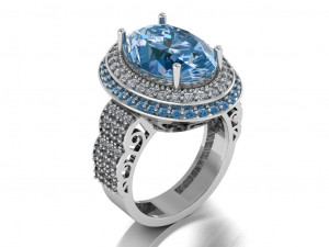 classic women ring 3D मॉडल