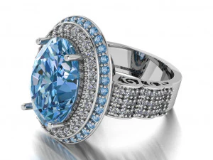 classic women ring 3D Model
