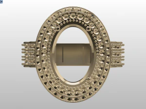 classic women ring 3D Model