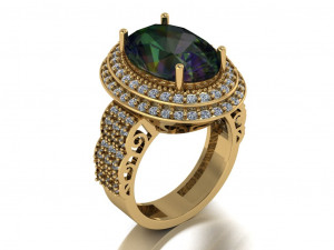 classic women ring 3D मॉडल