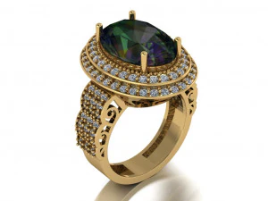 classic women ring 3D Model