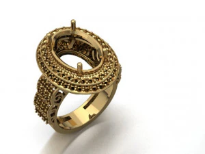 classic women ring 3D Model