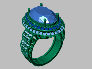 classic women ring 3D Model