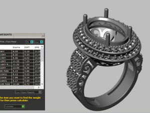 classic women ring 3D Model