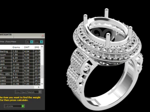 classic women ring 3D Model