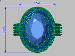 classic women ring 3D Model
