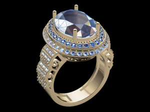 classic women ring 3D मॉडल