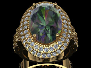 classic women ring 3D मॉडल