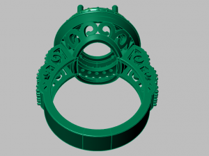 classic women ring 3D मॉडल