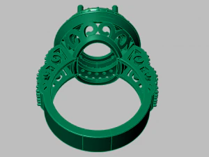 classic women ring 3D Model