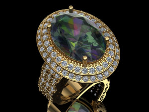 classic women ring 3D मॉडल