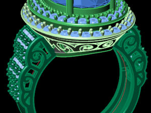 classic women ring 3D मॉडल