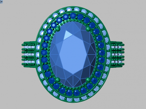classic women ring 3D मॉडल