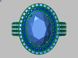 classic women ring 3D Model