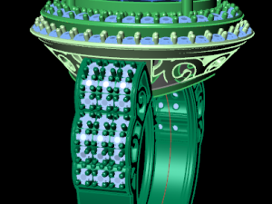 classic women ring 3D मॉडल
