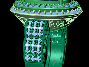 classic women ring 3D Model