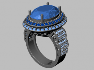 classic women ring 3D मॉडल