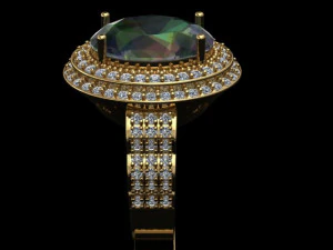 classic women ring 3D Model