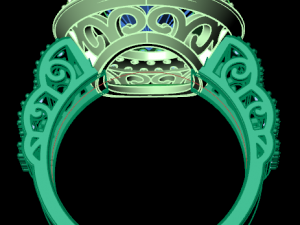 classic women ring 3D मॉडल