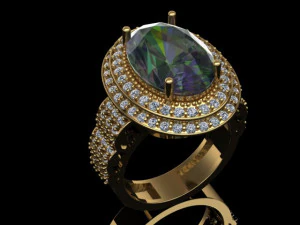 classic women ring 3D Model