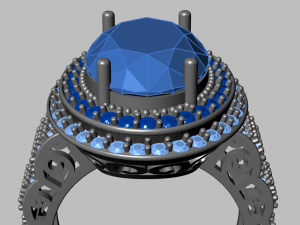classic women ring 3D मॉडल