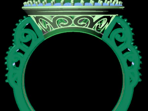 classic women ring 3D Model