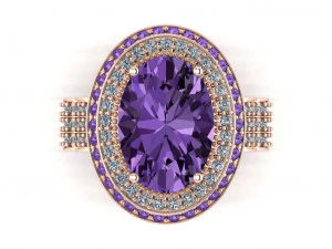 classic women ring 3D Model