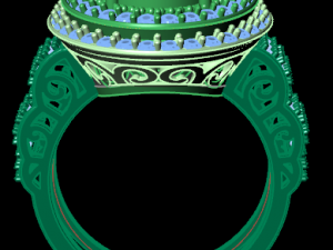 classic women ring 3D मॉडल