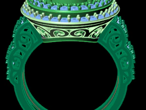 classic women ring 3D Model