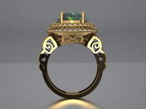 classic women ring 3D मॉडल