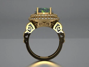 classic women ring 3D Model