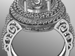 classic women ring 3D मॉडल
