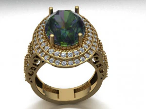 classic women ring 3D Model