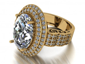 classic women ring 3D मॉडल