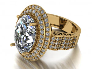 classic women ring 3D Model