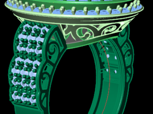 classic women ring 3D मॉडल