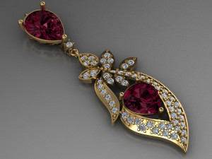 womens pendant 3D Model