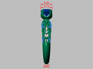solitaire ring Model 3D