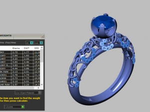 solitaire ring Model 3D