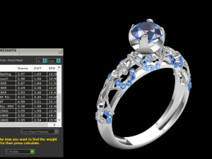 solitaire ring Model 3D