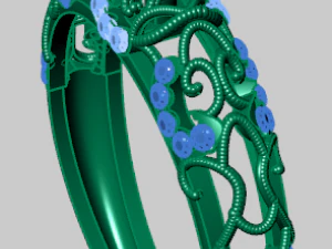 bague solitaire Modèle 3D