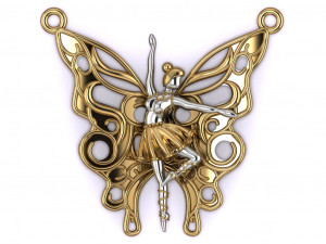 ballet pendant 3D Model
