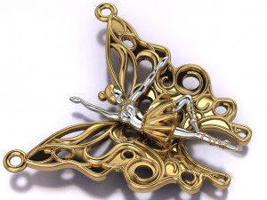 ballet pendant 3D Model
