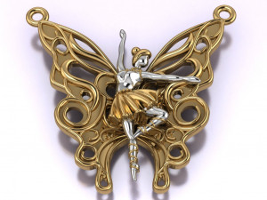 ballet pendant 3D Model