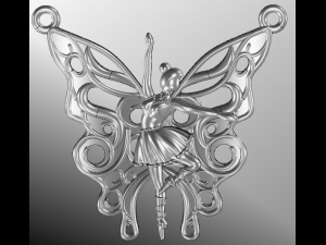 ballet pendant 3D Model