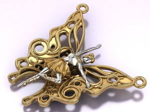 ballet pendant 3D Model