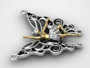 ballet pendant 3D Model