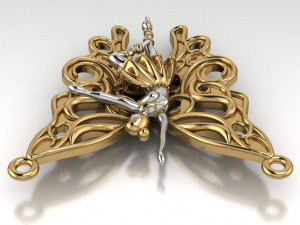 ballet pendant 3D Model