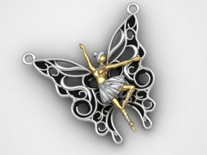 ballet pendant 3D Model