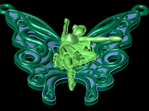 ballet pendant 3D Model